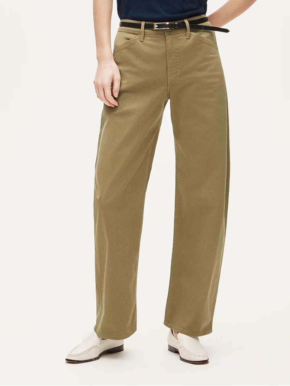 J crew distant surplus Petite Zoe barrel pant in chino